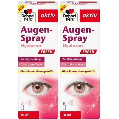 Doppelherz Augen-Spray Hyaluron Fresh 2x 2x10 ml Tropfen