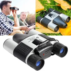 HD-Fernglas mit Foto & Video, 10x25, Präzisionsoptik – Kamerafernglas schwarz/silber, für gestochen scharfe Aufnahmen unterwegs