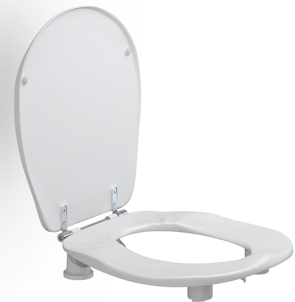 Pressalit CareCompletion e5 cm high toilet seat Ergosit with lid