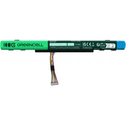 Žalias Cell GREENCELL Baterija AL15A32 for Acer Aspire E5-573 E5-573G (4 Zellen, 1800 mAh), Notebook Akku, Schwarz