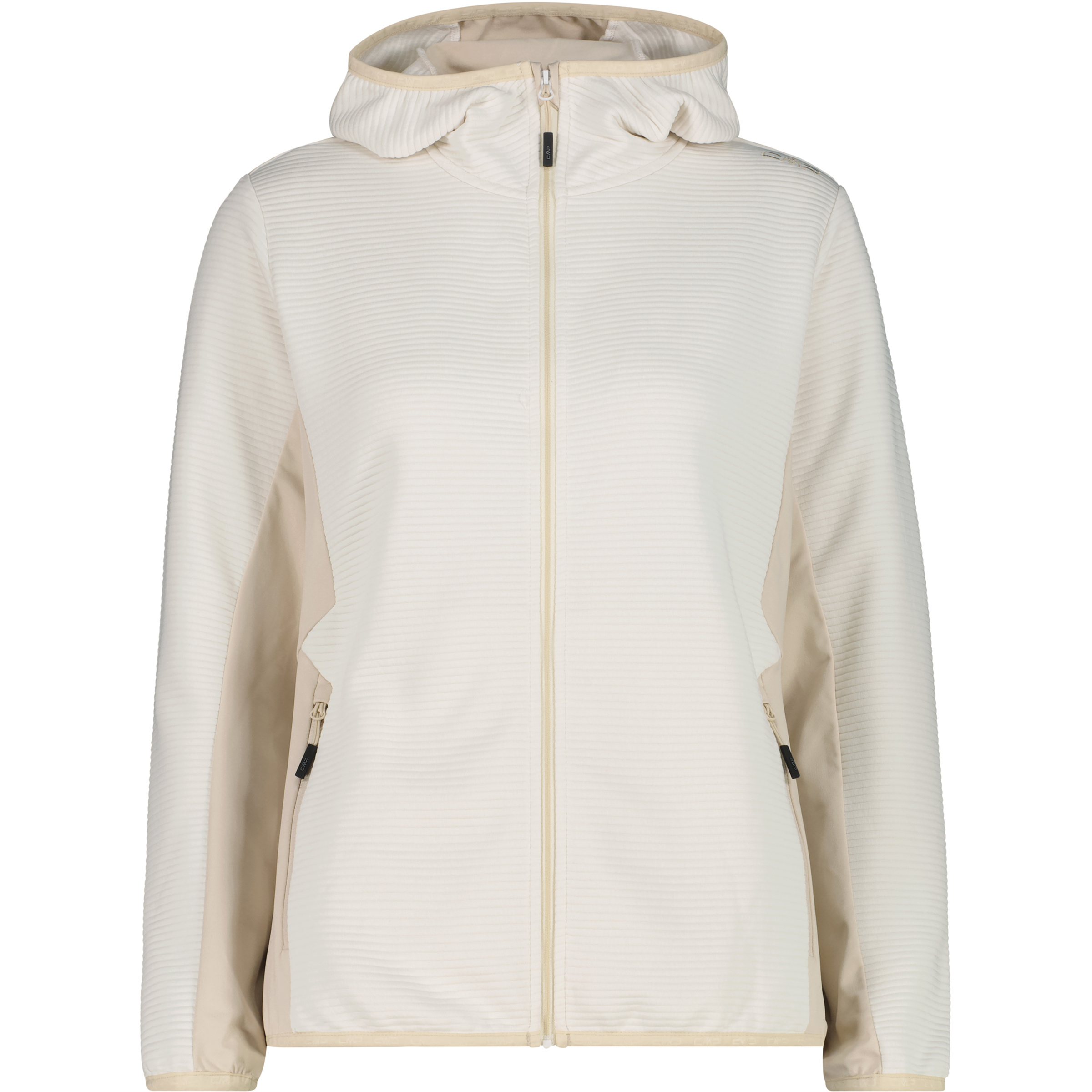 CMP Damen Fleecejacke beige Größe XXS Trekking Elastisch