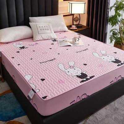 Uplifted Finds Waterproof Quilted Latex Mattress Protector Pad Fitted Sheet Style Bed Cover 160 X 200 X 30 Cm 05