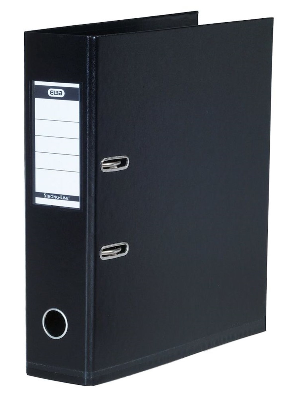 ELBA "Strong-Line" Lever Arch File PP exchangeable spine label Black A4 8 cm