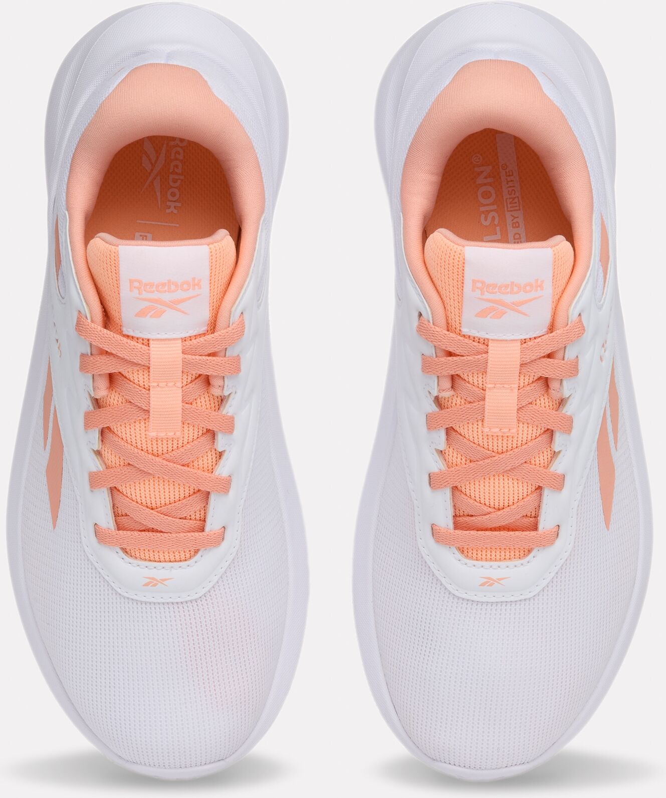 Laufschuh REEBOK "REEBOK LITE 5", Damen, Gr. 40, rosa (weiß, jellypeach), Synthetik, Textil, Schuhe Laufschuh weiß, jellypeach 40