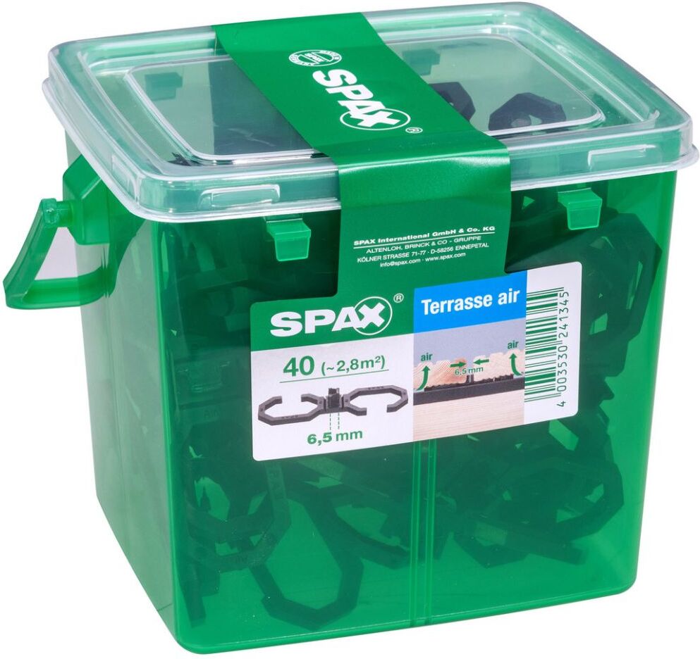 Spax Air-Belüftung 9 x 2,8 x 0,4 cm 40 Stück 6,5 mm Fuge