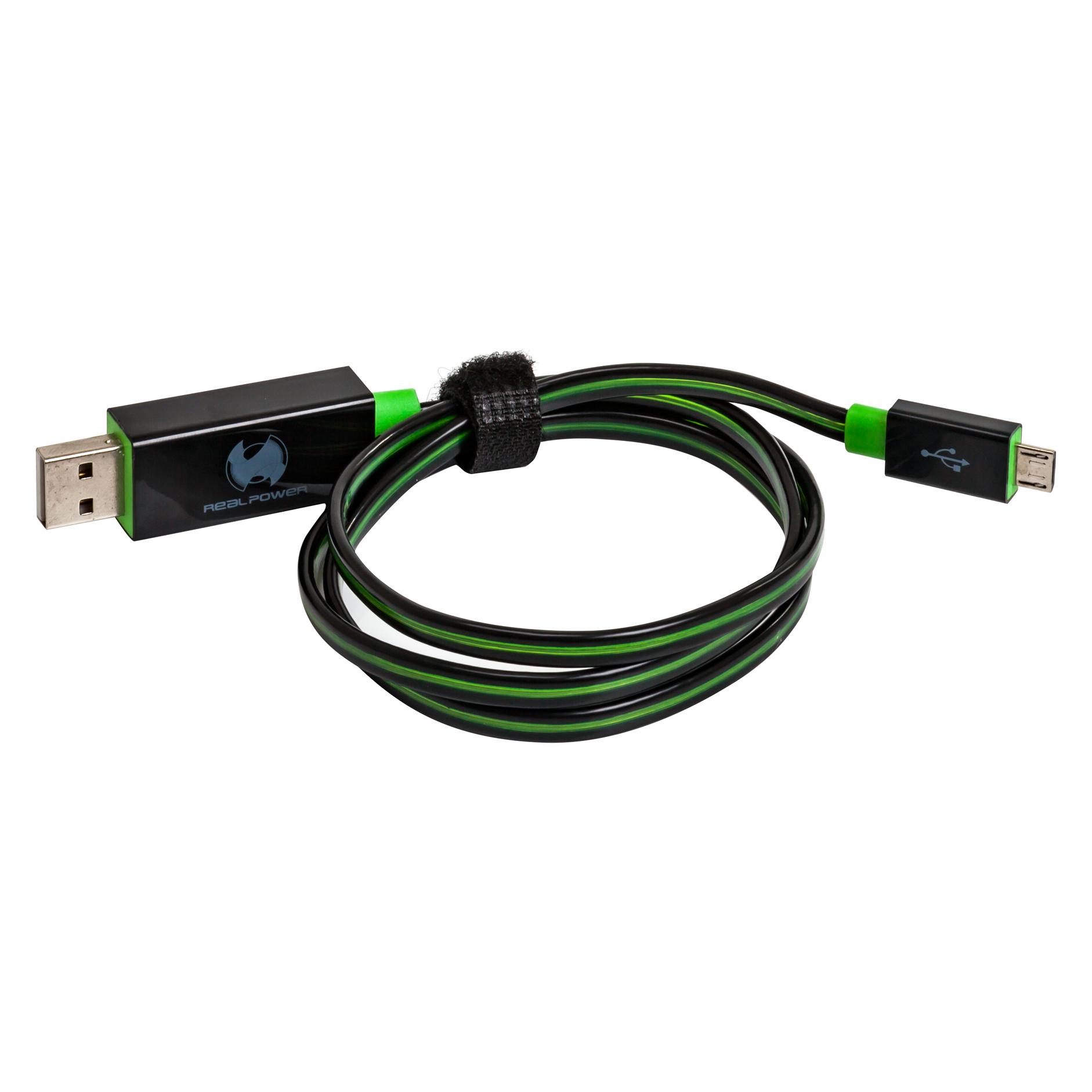 RealPower USB A/Micro-USB B USB Kabel USB 2.0 (0.75 m, USB 2.0) (187656)
