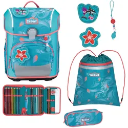 Scout Neo Safety Light Schulranzen-Set 4-teilig, Aloha