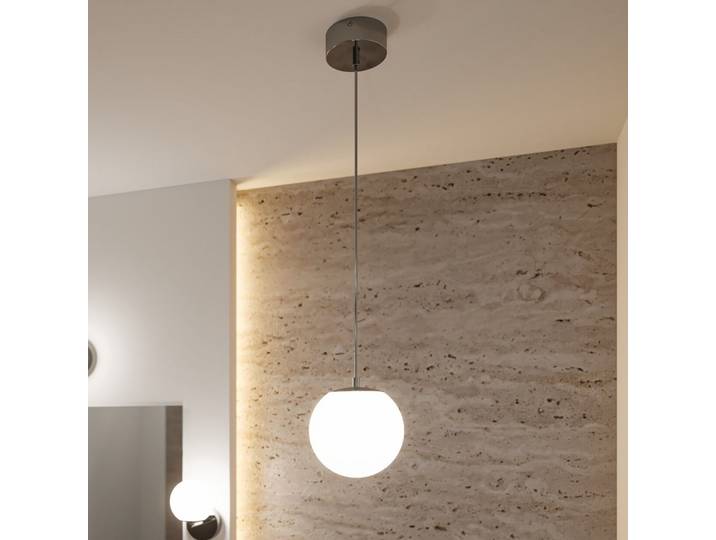 Suspension LED Gove IP44 chrome/satin - Paulmann - Salon / séjour - Moderne - Verre - Boule