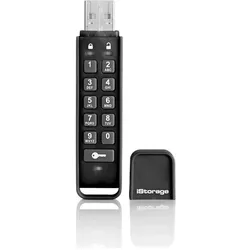 iStorage datAshur Personal2 (64 GB, USB-A), USB Stick, Schwarz