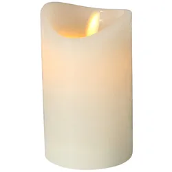 Boltze LED Kerze Bino mit Timer und Swing Flame, Höhe 12 cm