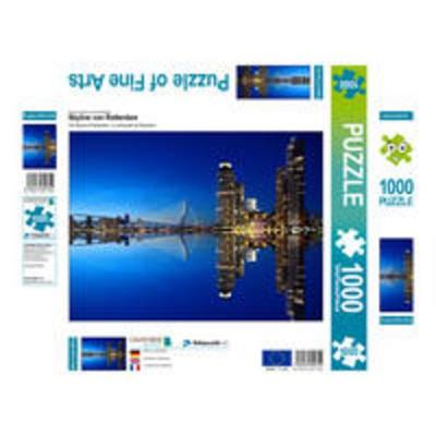 CALVENDO Puzzle Skyline von Rotterdam | 1000 Teile Lege-Größe 64x48cm Foto-Puzzle für glückliche Stunden
