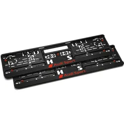 Audi Sport Kennzeichenhalter Set (2 Halter)