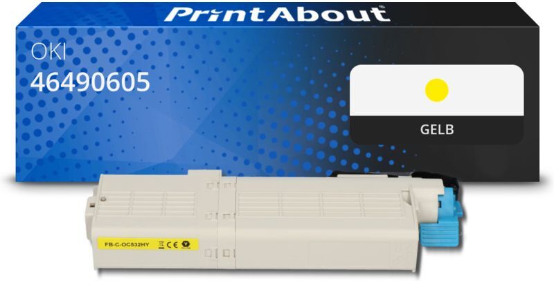 PrintAbout Toner kompatibel mit OKI 46490605 - Gelb