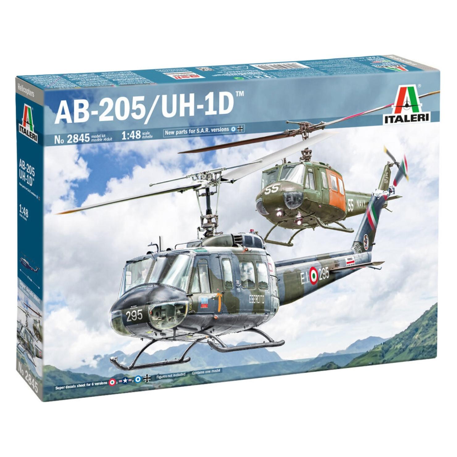 Italeri 1:48 AB.205 / UH-1D SAR Helikopter (510002845)