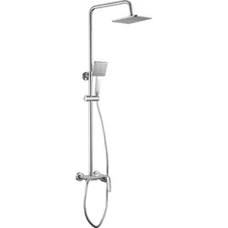 Neuesbad Serie 270 1-Funktion Duschsäule mit Armatur, Chrom NB1DENER04PM1