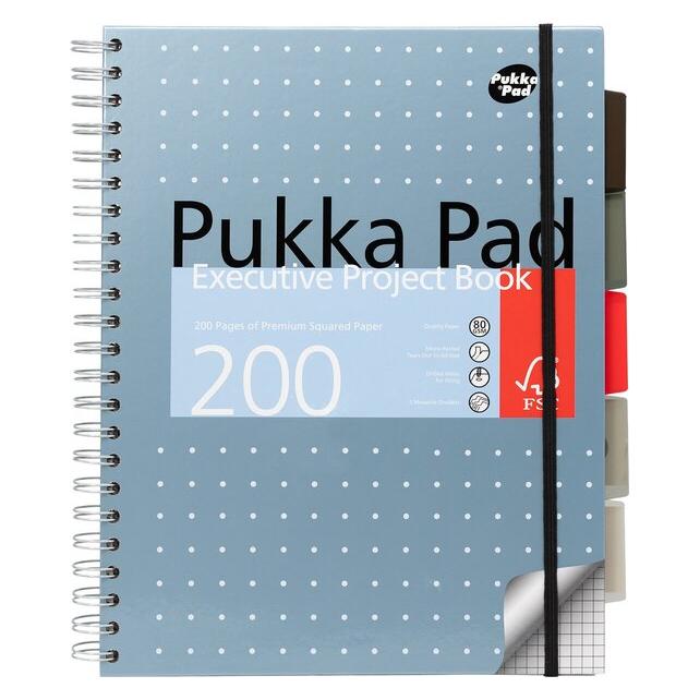 Pukka Pads 2637 (A4, Kariert, Harter Einband) (6970-METSQ)