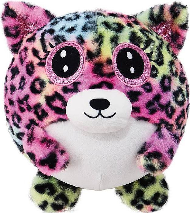 Sparkys Edition Opblaasbaar pluche luipaard-teddybeer, 23 cm