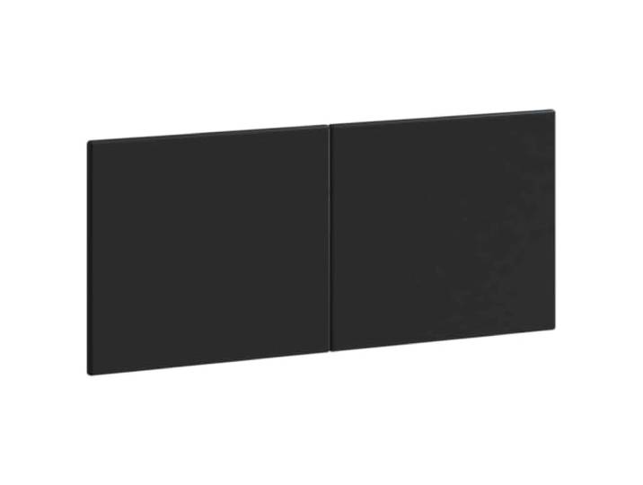 Makastle Wandmontiertes Kopfteil Schwarz 120x50 cm Holzwerkstoff
