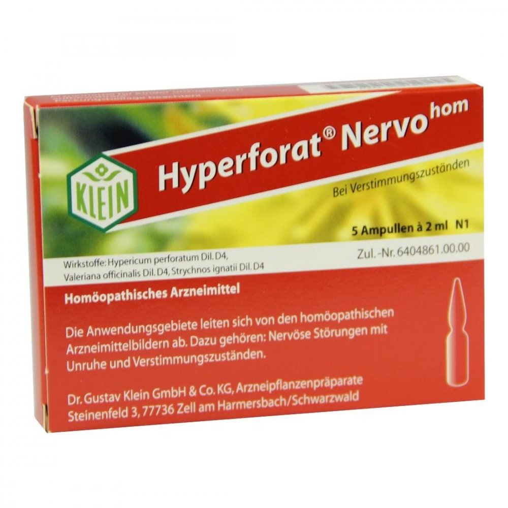 Dr. Gustav Klein GmbH & Co. KG Hyperforat Nervohom Injektionslösung 02291935