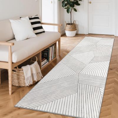 Garvee Modern Washable Geometric Chevron Area Rug