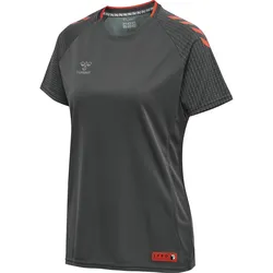 HUMMEL hmlPRO GRID TRAINING JERSEY S/S WO forged iron/quiet shade L