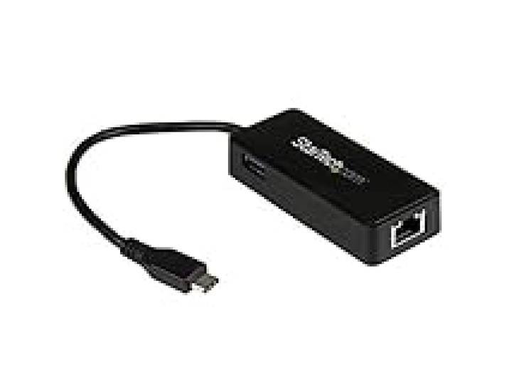 StarTech.com Adaptateur réseau USB-C vers RJ45 Gigabit Ethernet avec port USB supplémentaire - M/F - USB 3.1 Gen 1 (5 Gb/s) (US1GC301AU)