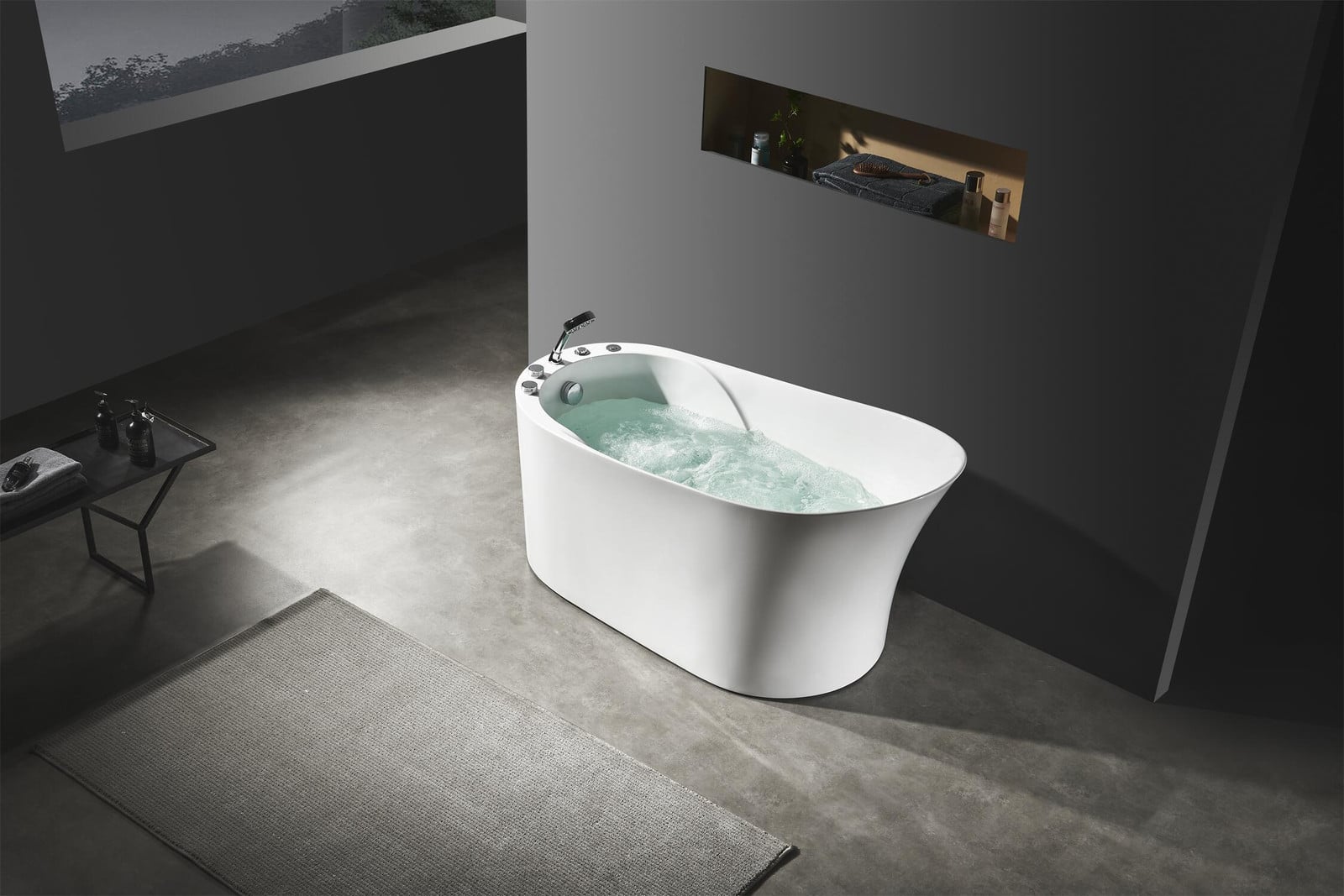 Whirlpool Blasen Oval Wanne AEA Oval Indoor Badewanne met Whirlwanne