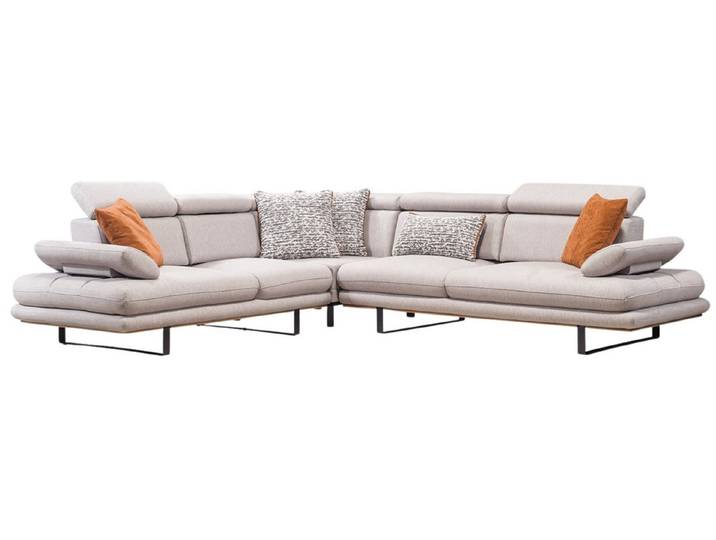 Villa Möbel Ecksofa Tesla, 1 Teile, mit Schlaffunktion durch verstellbare Rückenlehne