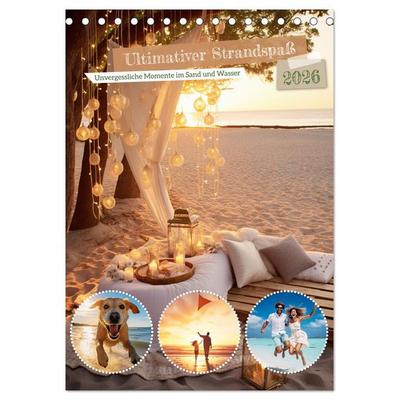 Ultimativer Strandspaß (Tischkalender 2026 DIN A5 hoch), CALVENDO Monatskalender