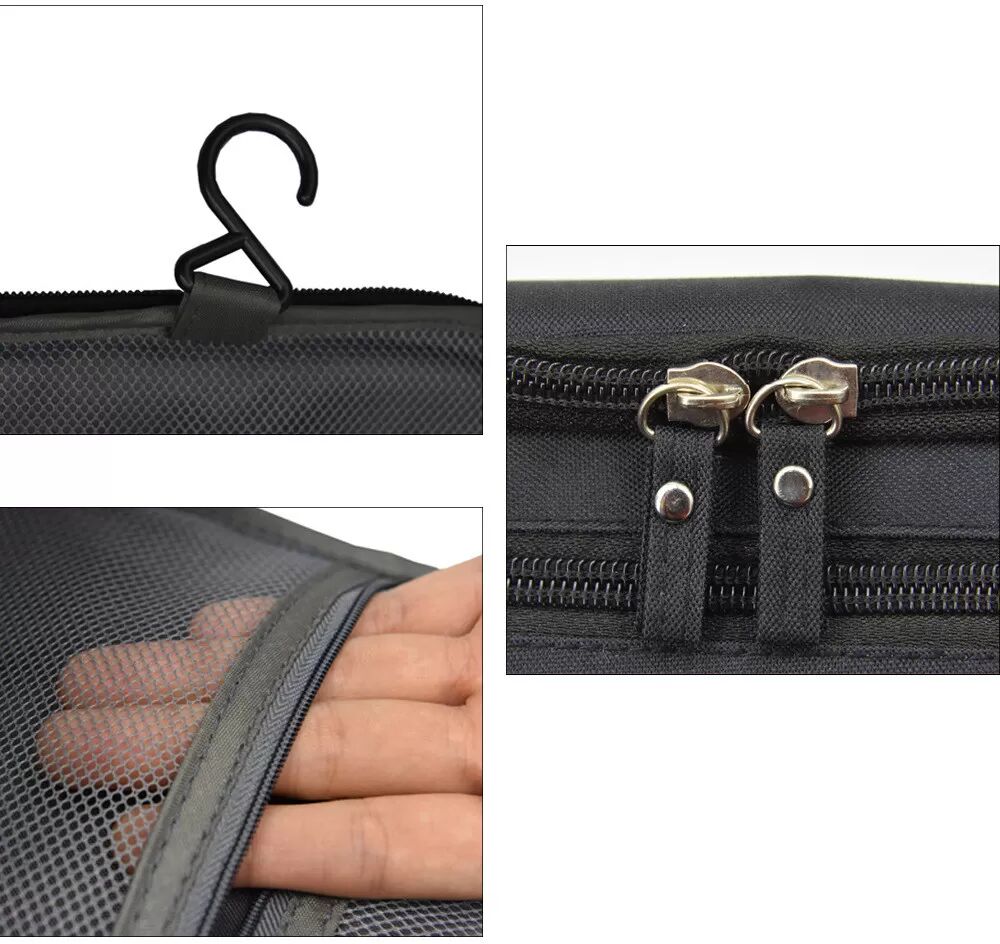 INF Trousse de toilette de voyage, sac de lavage suspendu imperméable avec crochet
