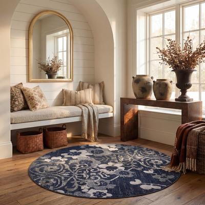 SAFAVIEH Adirondack Roxy Damask Floral Distressed Rug