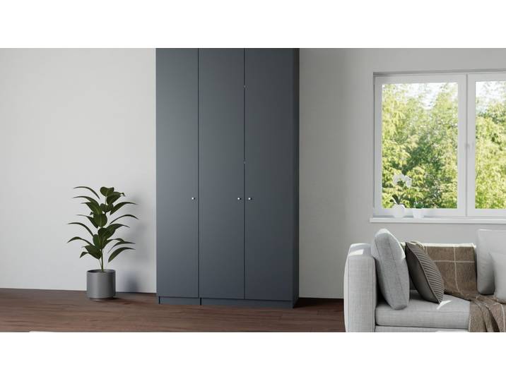 Schmaler Kleiderschrank nach Maß Premium Dekore Schwarz