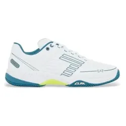 EA7 Unisex. X8X242_XK438 Tennis Clay Schuhe weiß (36), Wohnung, Schnürsenkel, Lässig, Sportlich, Tennis/Padel, Multisport