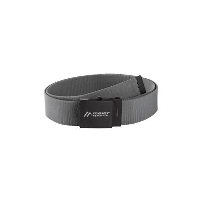 Synthetikgürtel MAIER SPORTS "Tech Belt", Damen, Gr. 2, grau (mittelgrau), Kunstfaser, Gürtel, Gürtel mit elastischem Gurtband, stufenlos verstellbar