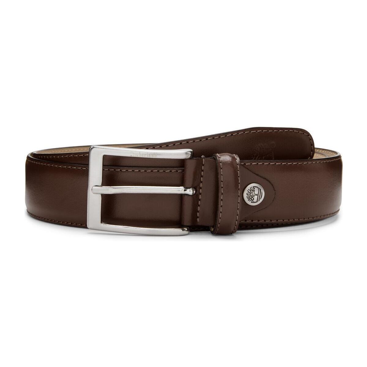 Timberland Mens Birch Point Adjustable Leather Belt cocoa S TB0A1DF99681-S