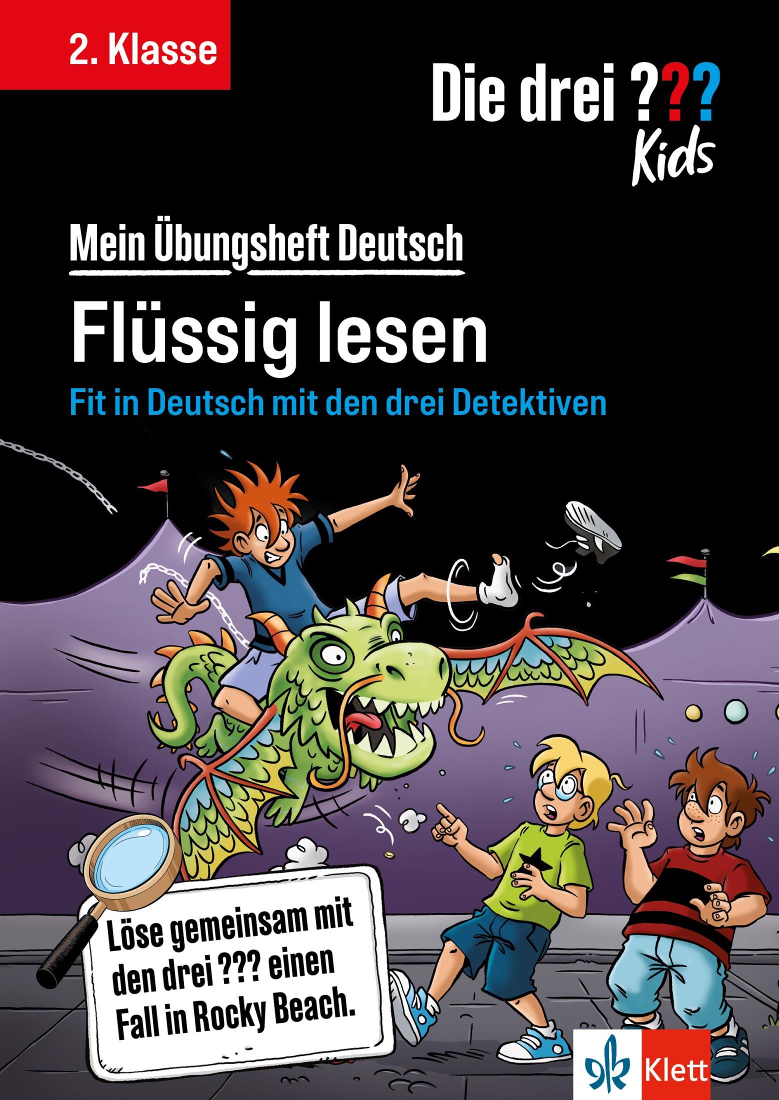 Pons / Klett Lerntraining Die drei ??? Kids: Mein Übungsheft Deutsch 2. Klasse - Flüssig lesen
