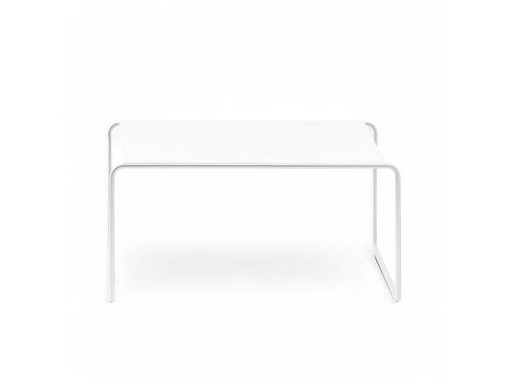 Couchtisch Milani Rock 63x63 cm, Weiss/Weiss, Quadratisch, Neu - Perfekt für Sofa und Lounge