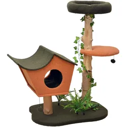 Wiltec Fudajo (114 cm, Grün, Orange), Katzenbaum