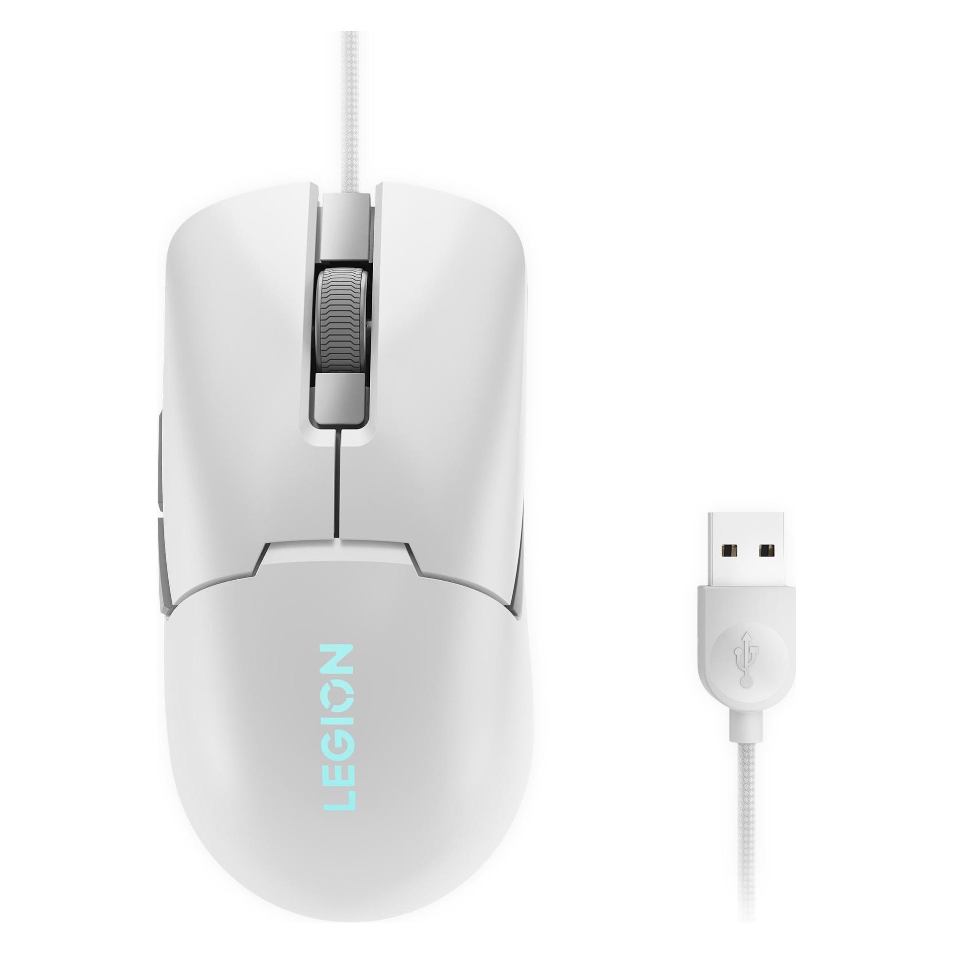 Lenovo Accessories Legion M300s RGB Gaming Mouse (Glacier White) (Kabelgebunden) (GY51H47351)