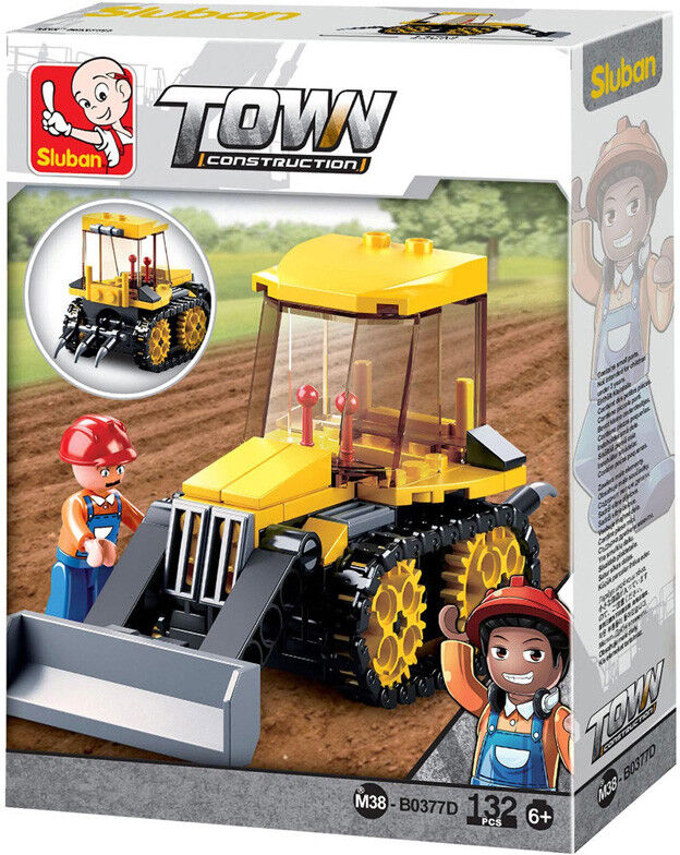 Town Construction : Petit Bulldozer 132 pcs - Sluban