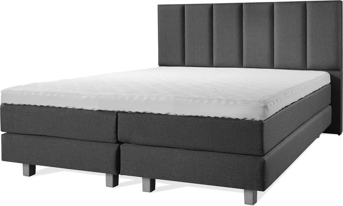 Boxspring Luxe Vertical Zwart 160x210 cm