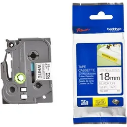 Brother TZe-S241 Extra starker Klebstoff Schwarz auf Weiß Rolle (1,8 cm x 8 m)