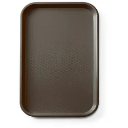 24x Fast-Food-Tablett GN 1/1 Polypropylen,AmerBox,GN 1/1,Braun,530x325x(H)20mm