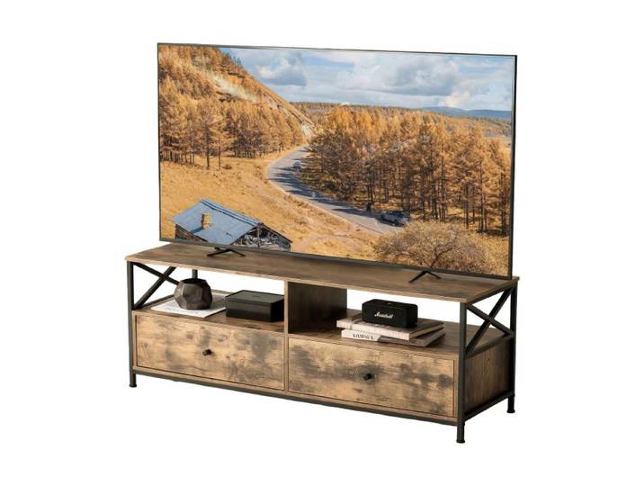 Relaxdays TV Lowboard mit Schubladen