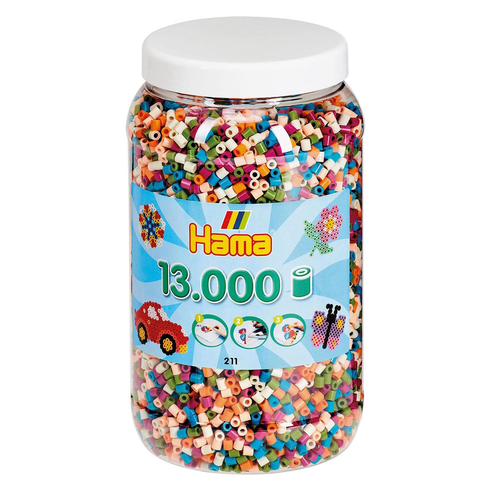 Hama Perlen Strijkkralen in Pot - Mix (58), 13.000st. (211-58)