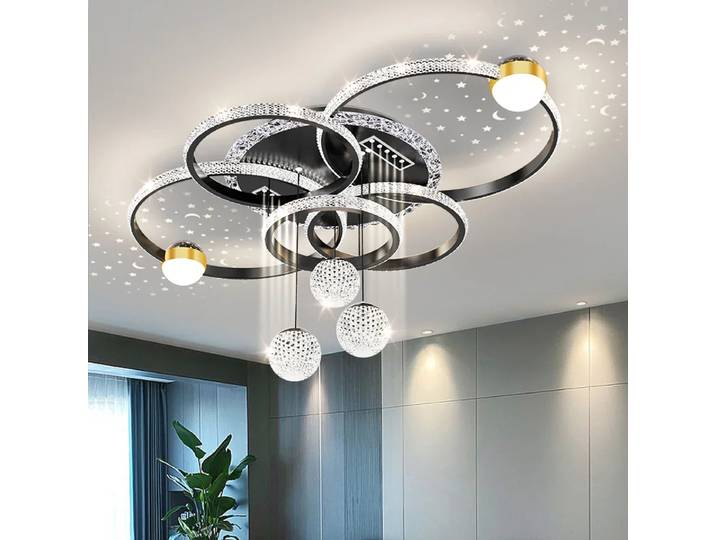 Plafond moderne à LEDs lumière pour salon décor suspension décoration intérieure plafond luxe lustre Restaurant lampe Villa