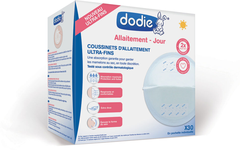 Dodie Coussinet Allaitement Jour Ultra Fin 30 Pièces