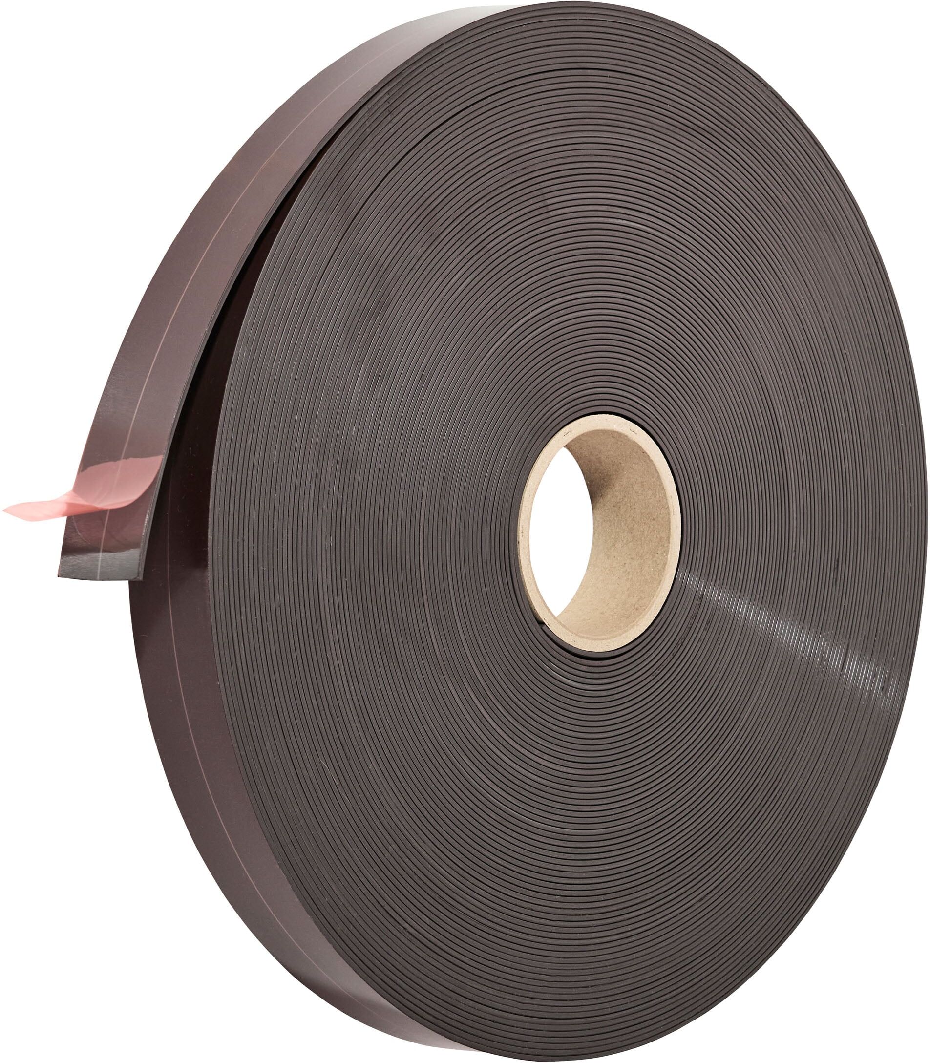 SPRINTIS Bande magnétique adhésive 40 mm   50 m   2 mm   Colle premium, ferrite, noir