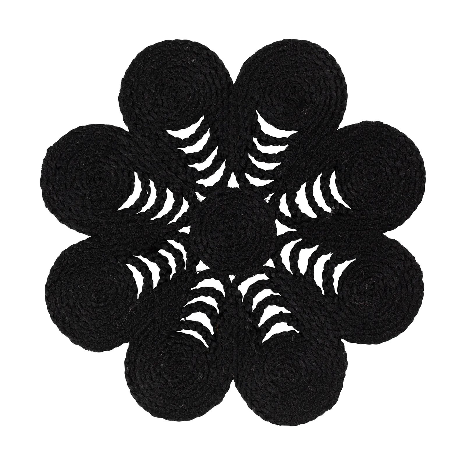 Dixie Elin placemat anemone zwart Ø40 cm