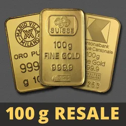 Goldbarren 100g "Resale" (div. Hersteller)